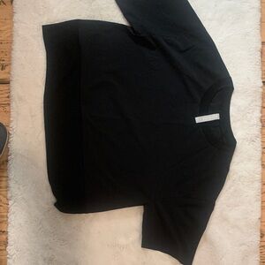 Black Short Sleeve Top